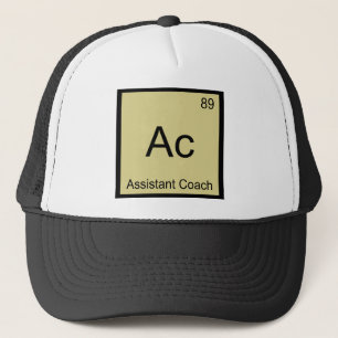 Ac - Assistant Coach Chemistry Element Symbol Tee Trucker Hat
