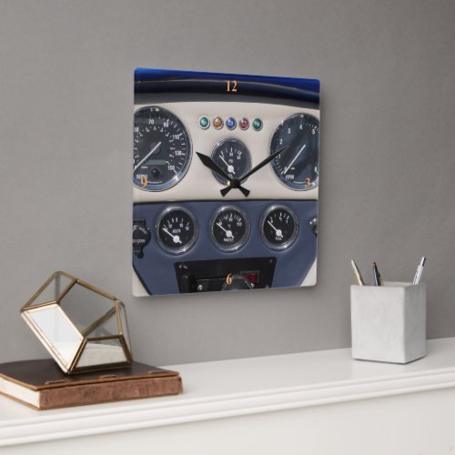 AC Cobra Square Wall Clock