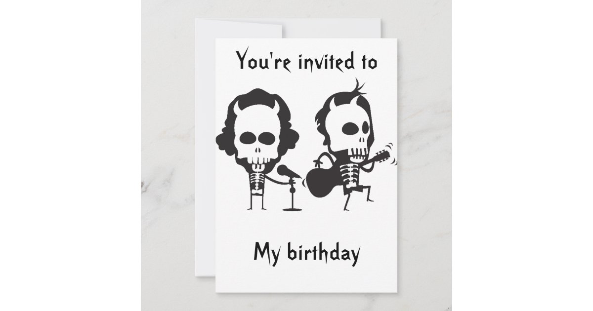 AC/DC birthday Invitation | Zazzle