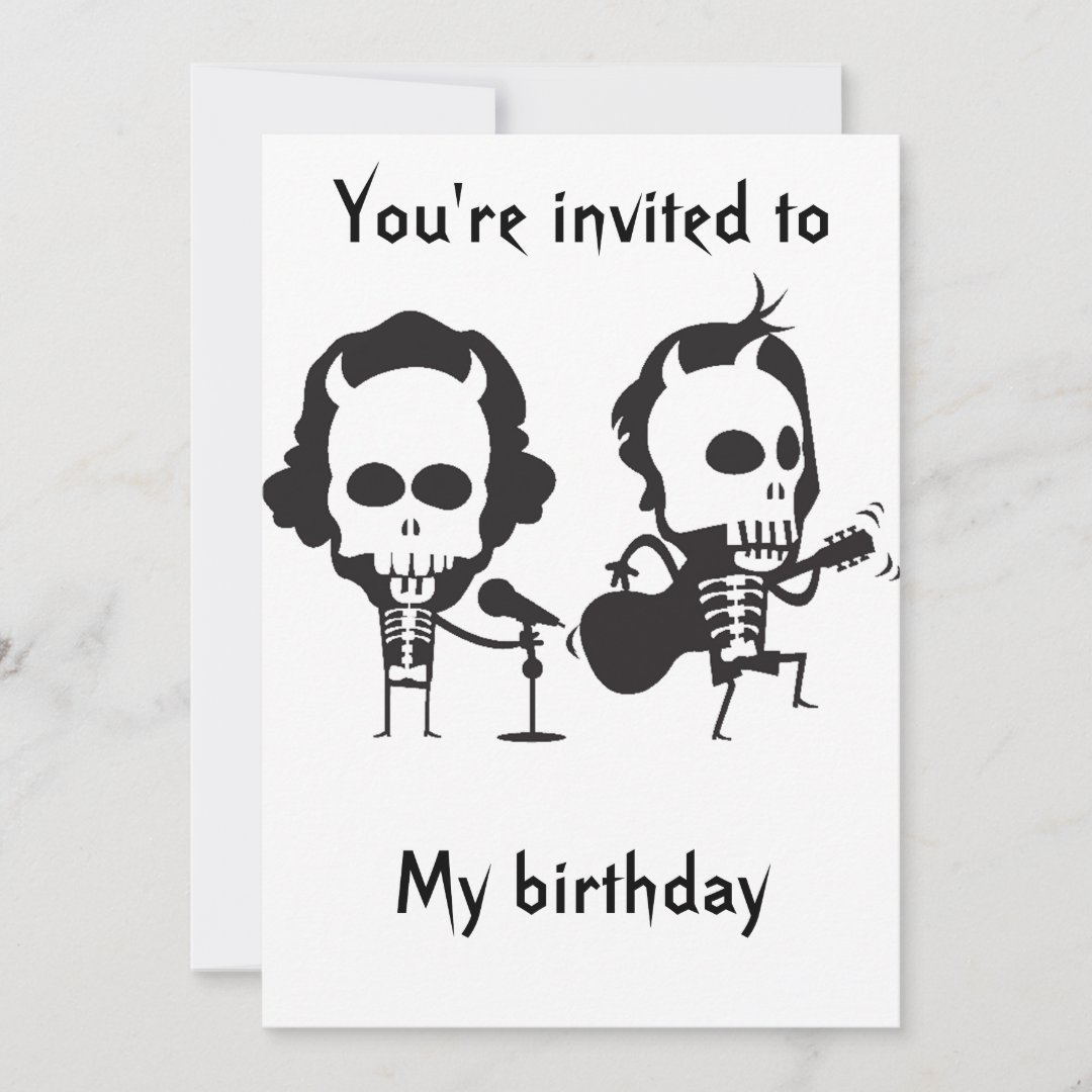 AC/DC birthday Invitation | Zazzle