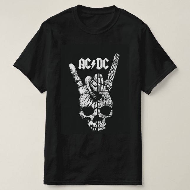 AC DC Black T-shirt (Design Front)
