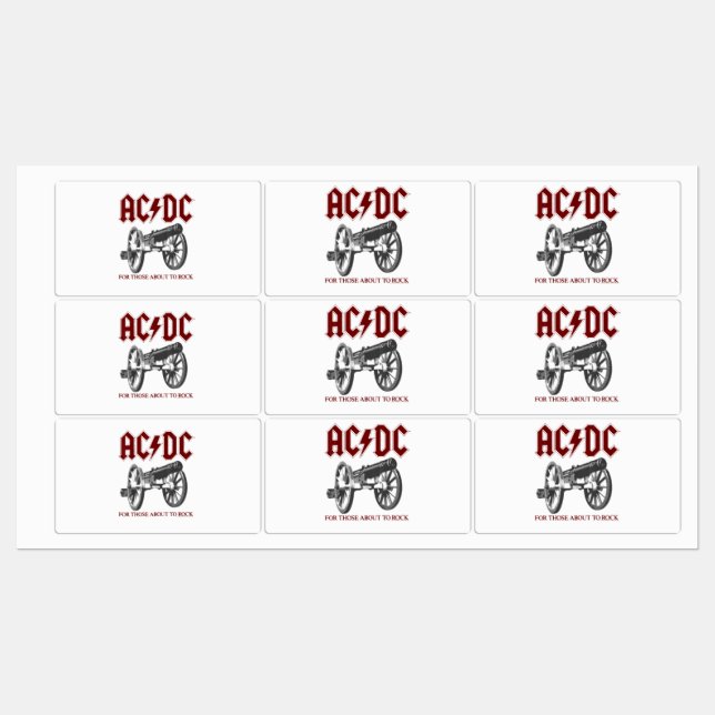 AC_DC - Canones Labels (Sheet)