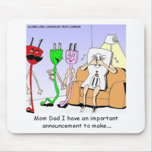 AC/DC Wiring Funny Relationship Gay/Lesbian Gifts Mouse Pad