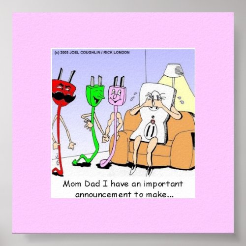 ACDC Wiring Funny Relationship Gifts GayLesbian Poster