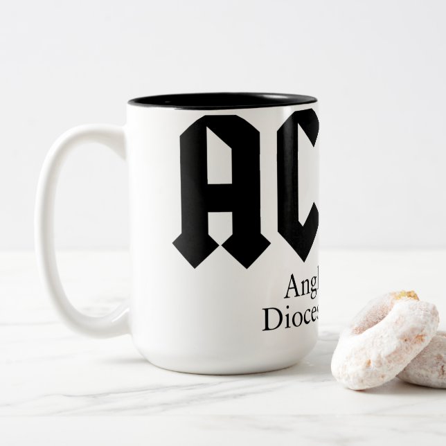 AC/DC with Caffeine Two-Tone Coffee Mug