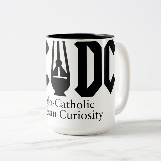AC/DC with Caffeine Two-Tone Coffee Mug