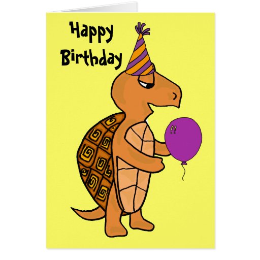 AC- Funny Turtle Over the Hill Card | Zazzle