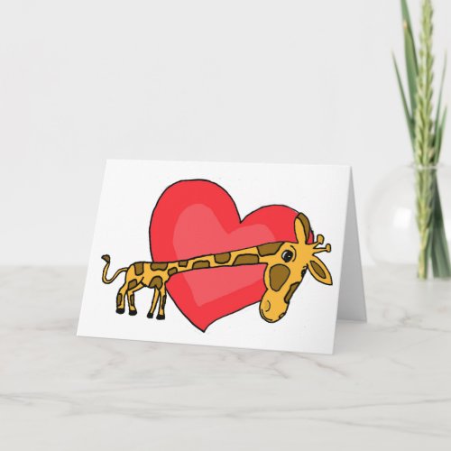 AC_Giraffe and Heart Love Card