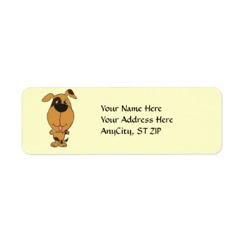 Ac- Happy Dog Address Labels. Label by naturesmiles at Zazzle