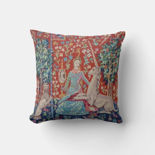 AC_ Lady and the Unicorn Tapestry Photo Pillow