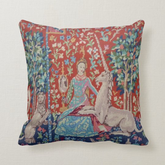 AC Lady and the Unicorn Tapestry Photo Pillow