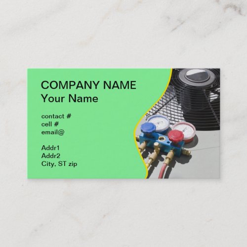 AC maintenance Business Card