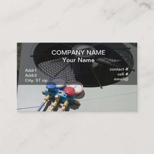 AC maintenance Business Card