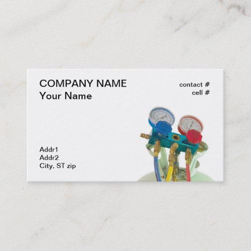 AC maintenance gauge Business Card