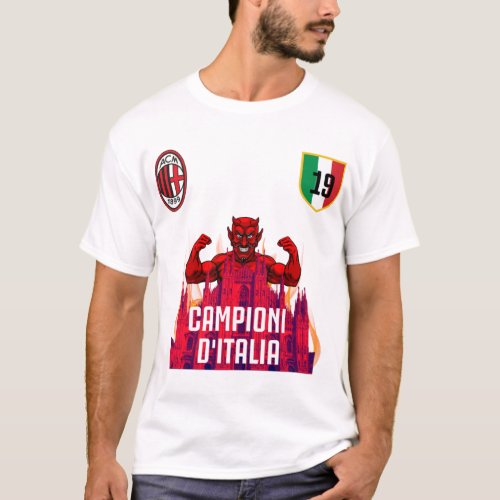AC Milan Campione d_Italia Scudetto   T_Shirt
