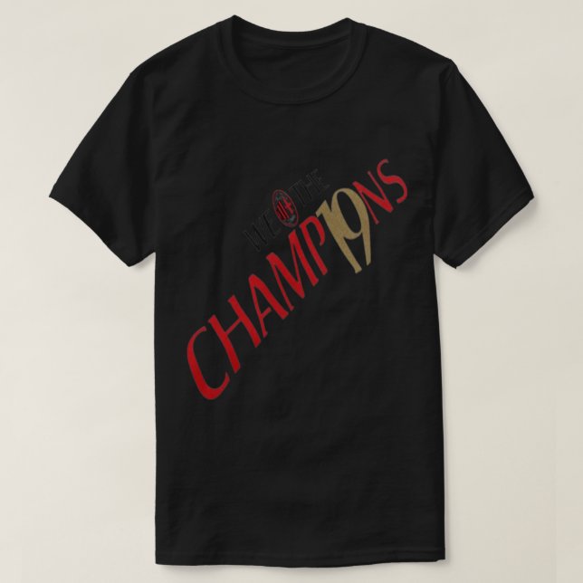 Ac Milan we Are The Champions 19 2022   T-Shirt (Design Front)