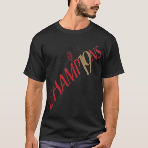 Ac Milan we Are The Champions 19 2022   T_Shirt