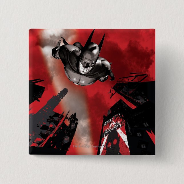 AC Poster - Batman flying Pinback Button (Front)