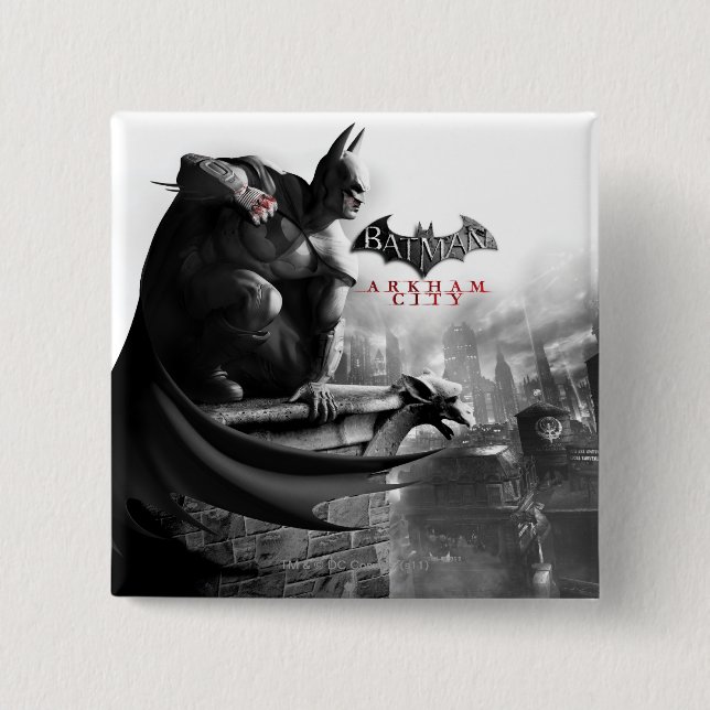 AC Poster - Batman Gargoyle Ledge Button (Front)