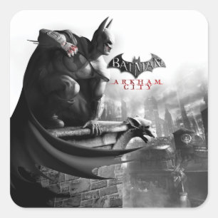 AC Poster - Batman Gargoyle Ledge Square Sticker