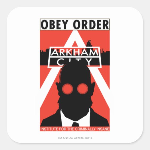 AC Propaganda _ Obey Order Square Sticker