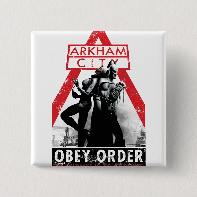 AC Propaganda - Obey/To Submit Is To Survive Pinback Button (Front)
