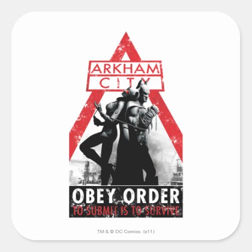 AC Propaganda _ ObeyTo Submit Is To Survive Square Sticker