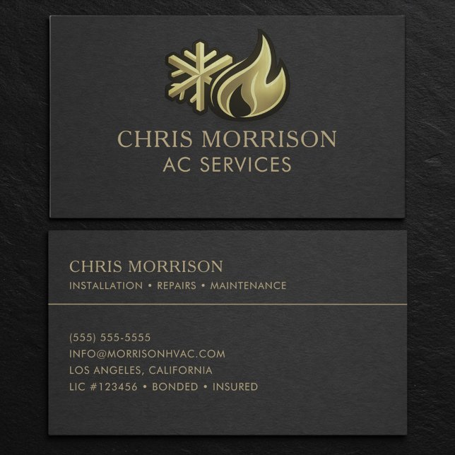 AC Services Professional Business Card (Creator Uploaded)
