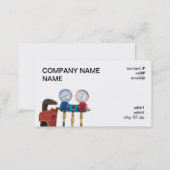 AC tools and pipe wrench Business Card (Front/Back)