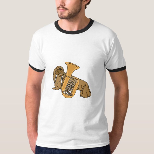 AC- Walrus Playing Tuba Shirt (Front)