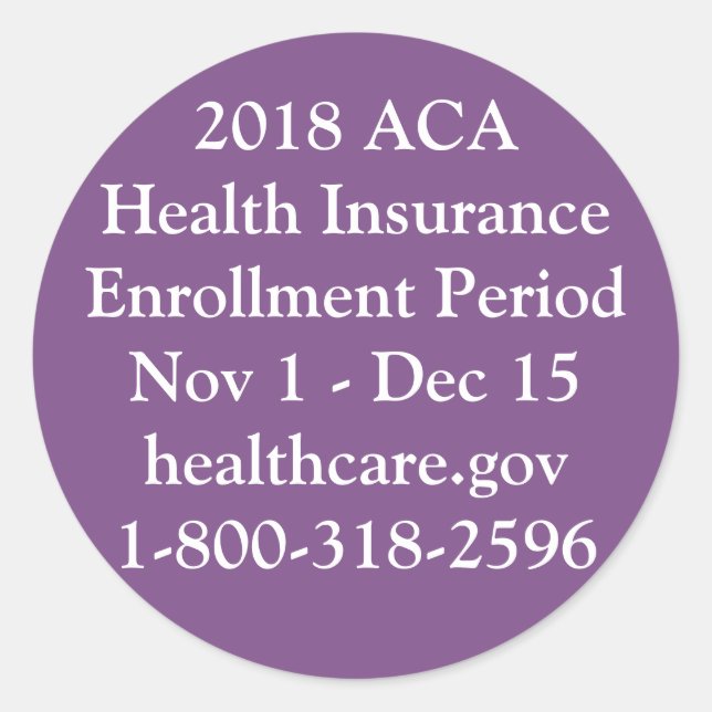ACA Enrollment Stickers - Private Jet Purple (Front)
