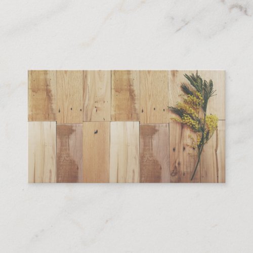 Acacia and Wood Business Cards