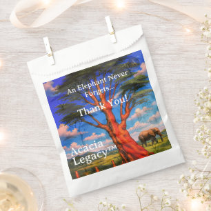 Acacia Legacy™: Blue Sky African Heritage Thanks Favor Bag