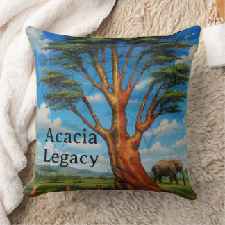 Acacia Legacy™ Blue Sky | Collector Mara Safari Ke Throw Pillow