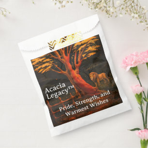 Acacia Legacy™: Gold Leaf Luxury African Pride Favor Bag