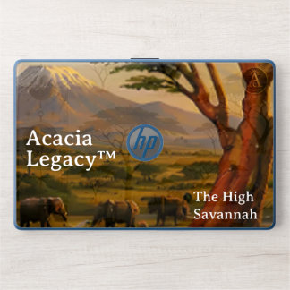 Acacia Legacy™ Golden Savannah | Personalized Mara HP Laptop Skin