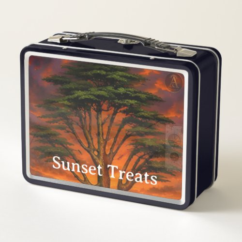 Acacia Legacy™ Golden Sunset: Collector Mara Safar Metal Lunch Box