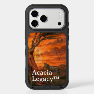 Acacia Legacy™: Golden Sunset Mara Zebra Kenya iPhone 17 Pro Max Case