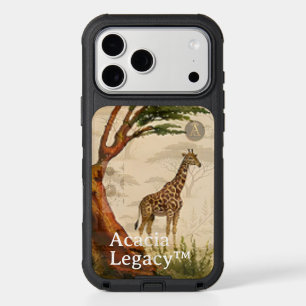 Acacia Legacy™: Heritage Minimal Mara Giraffe iPhone 17 Pro Max Case