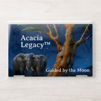 Acacia Legacy™: Moonlit Africa | Personalized Moon HP Laptop Skin