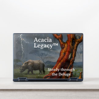 Acacia Legacy™: Rain Earth Custom Kenya Rhino Mara HP Laptop Skin