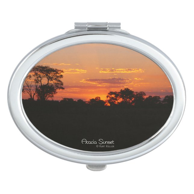 Acacia Sunset Compact Mirror (Front)