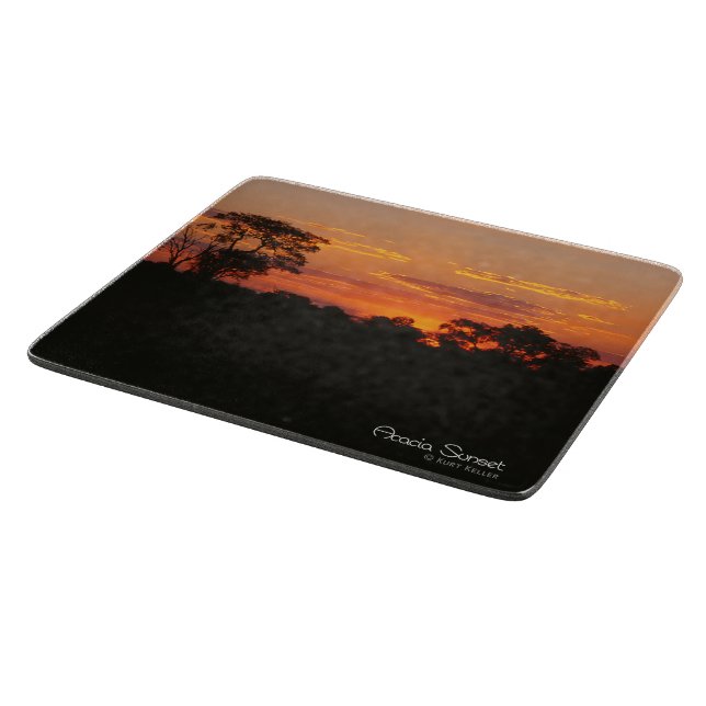 Acacia Sunset Cutting Board (Corner)