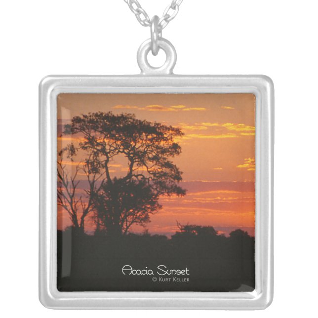 Acacia Sunset Photo Necklace (Front)