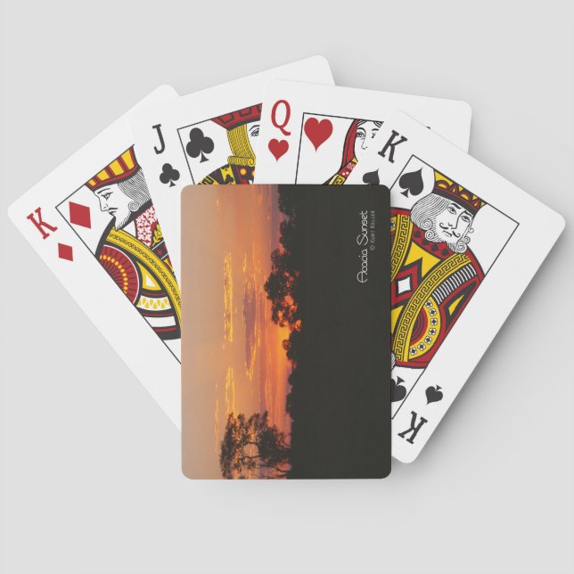 Acacia Sunset Poker Cards (Back)