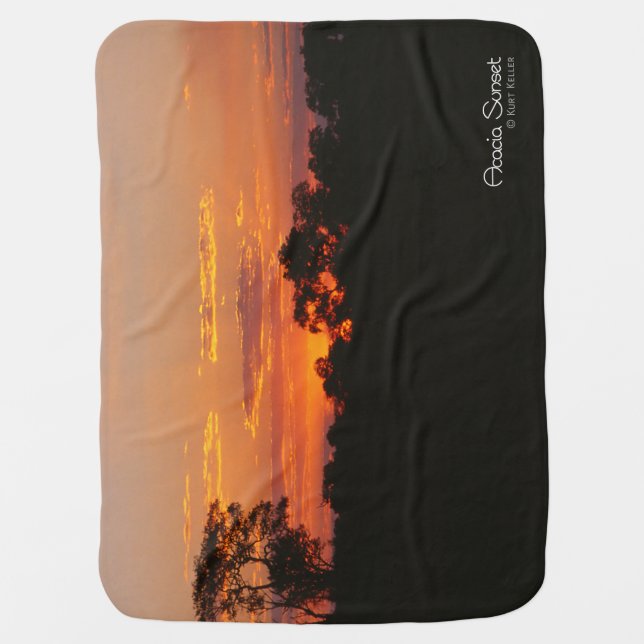 Acacia Sunset Stroller Blanket (Front)