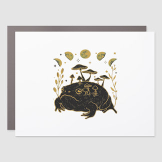 Academia Moon Witchy Goblincore Aesthetic Frog Cla Car Magnet