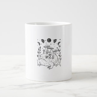 Academia Moon Witchy Goblincore Aesthetic Frog Giant Coffee Mug