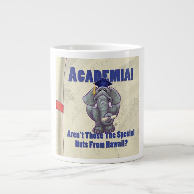 Academia Scroll Giant Coffee Mug (Front)