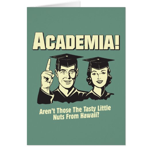 Academia: Tasty Nuts From Hawaii Cards (Front)